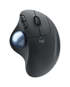 Logitech ERGO M575 Enterprise Wireless Trackball Mouse - Professional Drafting, Ergonomic Design, Office Mouse, Bluetooth Dual-Mode with Receiver (Graphite Black)