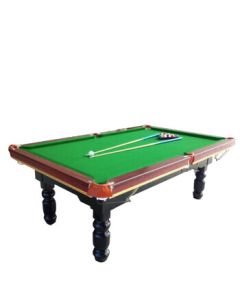 Bingrong Standard Pool Table for Adults - American Black 8 Commercial & Home Use Club Villa Table, 8ft with 4-Leg MDF Integrated Design