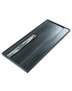 Gold-Inlaid Jade Green Sandalstone Tea Tray, Black Gold Stone Kung Fu Large Stone Tea Tray, Landscape in Harmony 80*33*3.5