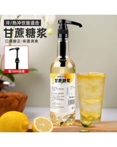 Aikefu Sugarcane Syrup 1kg Rock Sugar for Milk Tea Stores, Yashi Xiang Lemon Tea, Coffee, Cocktail Mixing, Commercial Beverage Ingredients