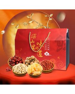 FreshWow Silver Ear & Lotus Seed Soup Gift Box 1350g - Red Dates, Longan, Goji Berries, Mid-Autumn Festival Gift for Elders, Bulk Purchase