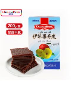 Dream Park Ili Haw Flakes 200g Xinjiang Traditional Old-Fashioned Fig Dried Fruit Snack for Kids, No Additives