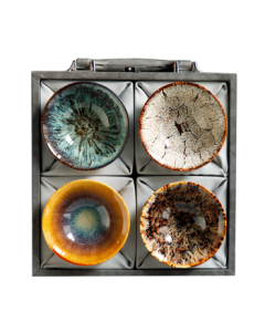 Tangfeng Li Guilian Dunhuang Cultural Creation Jianzhan Master Cup Personal Tea Set Gift Box for Mid-Autumn Festival Souvenir