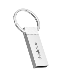 Lenovo TU201 USB Flash Drive with Ring, New USB 2.0 Metal Straight Plug Drive for Business Office, Tender Document Storage, 64GB (10-Pack)