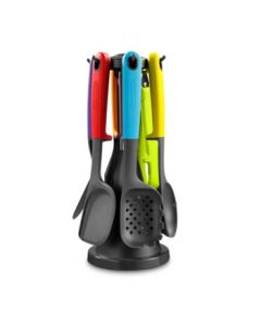 Morphyrichards 7-Piece Multi-Functional Home Kitchen Utensil Set with Knife, Chopsticks, and Cutting Board Sterilizer - Kitchen Utensil Holder for Spoons, Shovels, and Chopsticks MR1032