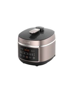 Joyoung Electric Pressure Cooker - Premium 5L IH Heating Stainless Steel Pot with Dual Inner Pots, Smart Reservation, Model Y-50IHS7, Autumn Brown