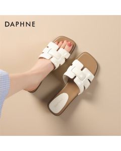 Daphne Women's Woven Slide Sandals New Beach Flip Flops Fair-Skin Flattering Sandals 4025303156 Beige 39