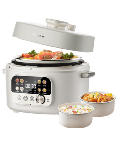 Bear Electric Pressure Cooker 4-5 Persons Multi-functional Smart Electric Stew Pot Hot Pot Cooking Pot YLB-C40W5 4L Large Capacity with Dual Inner Pots