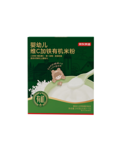 Jingdong Homemade Organic Original Iron-Fortified Rice Cereal for Babies 240g, National Standard Certified, Baby Complementary Food Rice Cereal for 6 Months and Up