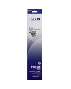 Epson C13S015555 Original Ribbon (Ribbon Cartridge with Core) Black Single Pack (For LQ-675KT/680KII/690K/106KF)