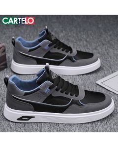 CARTELO Men's Shoes Autumn 2025 Trendy Casual Sneakers Unisex Classic Plimsolls Men's Sports German Training Shoes Black 42