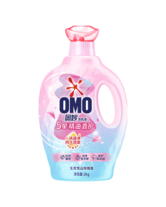 OMO 5-Star Fragrance Care 5-Star Laundry Detergent - Jade Dragon Snow Mountain Rose (4 lbs) for Baby & Child, Stain Removal, Cleaning, Color Protection, Odor Elimination, Long-Lasting Fragrance