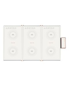 morphy richards MR8300 White 3-Fold Food Warming Plate - Multi-Function Heating Mat for Keeping Meals Warm, 330W with Timer