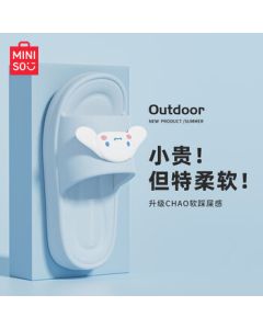 MINISO Home Cushioned Slippers for Women Summer Cute Sandals - Cinnamoroll Blue 36-37