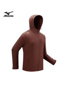 Mizuno (MIZUNO) Men's Outdoor Cotton Jacket, Long Sleeve Hooded Versatile Windproof Warm Coat - Navy Blue, 3XL