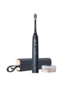 Philips (PHILIPS) Electric Toothbrush for Adults Couple Edition Diamond AI Brush Top Configuration Brush Head for Cleaning, Whitening, and Gum Care 20x Plaque Removal Midnight Blue HX9996/12