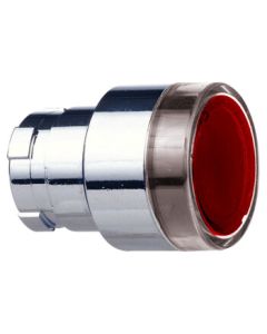 Schneider Electric Domestic XB2B Series Illuminated Push Button Head Red ZB2BW34C