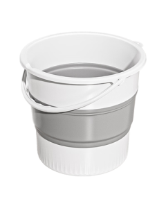 May Flower Foldable Bucket 17L Portable Dormitory Laundry Bucket for Outdoor Travel and Car Washing