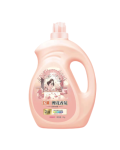 WeiQing Laundry Detergent Sakura Scent 4 lbs/bottle - Fabric Softener, Concentrated, Long-Lasting Fragrance, Color Protection, Hand & Machine Washable