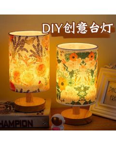 Minxun Goddess Festival Mother's Day DIY Decoupage Pressed Flower Table Lamp Handmade Night Light Warm-up Event (Minimum 5 Pieces)