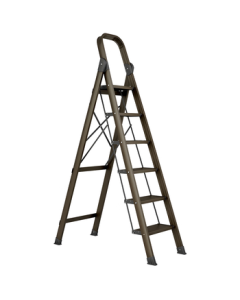 Aopeng Ladder Household 6-Step Folding A-Frame Ladder Aluminum Alloy Indoor Outdoor Climbing Ladder Engineering Staircase 2326S