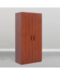 Shengdelie Wardrobe Employee Dormitory Wardrobe Simple Wood Small Space Closet Minimalist Modern Two-Door Wardrobe