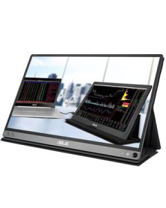 ASUS 15.6-inch Portable Monitor, Portable Screen, IPS Type-C Interface, Full HD, Narrow Bezel, Includes Smart Case/Adapter MB16AC
