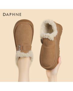Daphne Women's Winter Snow Boots Fleece-Lined Thickened Cotton Shoes Warm and Durable Birkenstock Shoes 4023608084 Camel 40