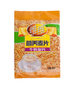 Weiwei Milk & Calcium Fortified Oatmeal 800g/Bag Instant Breakfast Cereal