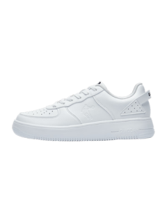 Jordan Men's Sneakers Casual Leather Air Force One Versatile Thick-Soled Height-Increasing White Shoes