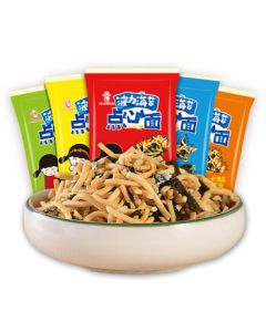 Bonri Seaweed Snack Noodles Crispy Instant Noodles 160g (16 Small Packs) Nostalgic Children's Snack Gift Pack