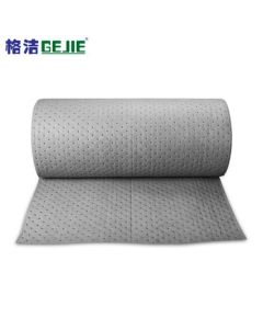 Gejie 922080 Universal Absorbent Roll Industrial Oil Spill Control Leakage Absorbent Mat for Oil and Mixed Liquids 80cm×30m×3mm Gray 1 Roll/Box