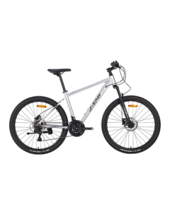 JINGDONG XC350 Aluminum Alloy Mountain Bike with Shimano 21-Speed Hydraulic Disc Brakes, Adult/Student 15-inch Time-Space Silver