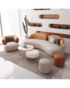 Harbor Sofa Set Including Main Sofa (230*90*70), Single Sofa (65*75*80), and Coffee Table