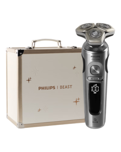 PHILIPS Electric Shaver Series 9000 Luxury Edition Beast Collaboration Everlasting Gift Box with SkinIQ Technology - Birthday Gift for Father, Boyfriend, or Husband
