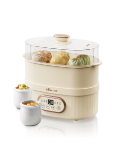 Bear (Bear) Electric Stew Pot, Electric Stewing Jar, Soup Stewing Jar, Soup Pot, Stew Pot, Water-Bath Stewing, Baby Porridge Cooker, Congee and Bird's Nest Stewing Jar for Home Use, 1-2 Persons, DDZ-C10V1, 1L