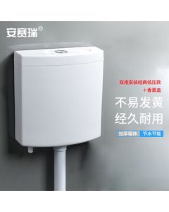 Anseri Toilet Tank, Toilet Freshener Flush Tank, Dual-Installation Classic Low-Pressure Model for Squat Toilet and Urinal, 7J00047