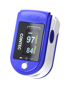 CONTEC【Million Sales】Contec Medical Home Use Pulse Oximeter Finger Clip Type Oxygen Saturation Monitor for Elderly CMS50D