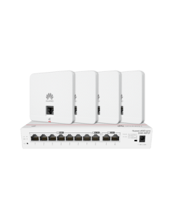 Huawei Whole-Home WiFi6 Kit with 4 AP162E Dual-Port 86 AP Panels + 8-Port Router Switch Combo, Wireless Gigabit 1-Drag-4 Home Router Networking, IPTV Version
