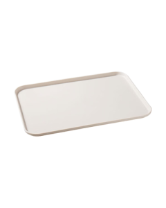 Temeiju Rectangle Tray Cake Fruit Plate Tea Tray Serving Dish Storage Plate Side Dish Platter Extra Large Thickened Beige