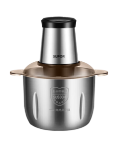 SUPOR Household Multi-functional Meat Grinder, 3L Large Capacity Electric Chopper with Anti-Clogging Design, Baby Food Processor, JRD06 + Kitchen Wet Wipes (1 Pack)