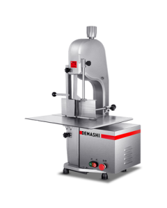 DEMASHI Bone Saw Machine Commercial Bone Cutter Bone Crusher Meat Mincer Electric Frozen Meat Chicken Frame Cutter Full Stainless Steel Emergency Stop Switch JGJ-250A