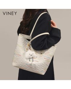 viney Women's Large Capacity Tote Bag Luxury Commuter Shoulder Bag Birthday Gift for Girlfriend Wife with Premium Feel