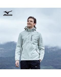 Mizuno Outdoor Jacket Men & Women Windproof Mountaineering Apparel White L