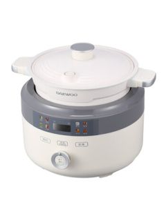 Daewoo (DAEWOO) Multi-functional Cooking Pot, Home Stewing and Rice Cooking Electric Hot Pot, Multi-purpose Pot DYLL-12N06 4.3L White