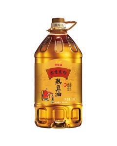 Jinlongyu Edible Oil Non-GMO Pressed Northeast Flavor Fragrant Traditional Pressed Ripe Soybean Oil 5L