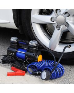 Jiaxide Car Air Pump Metal Dual 30-Cylinder Direct Drive Portable 300W High-Power Air Compressor
