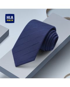 HLA Men's Hand-Tied Tie, Birthday Gift for Boyfriend, Business Gift, Royal Blue [Hand-Tied], One Size