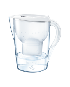 BRITA Water Filter Pitcher for Home Use, Marella Ocean Series 3.5L (White)