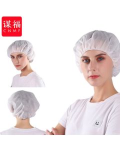 CNMF 208 Disposable Non-Woven Dust Cap, White (Thickened 30g), Pack of 100